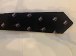 Product Description: 3 1/4 Black Long Tie with Pink Bulls</br> Bull Long Tie